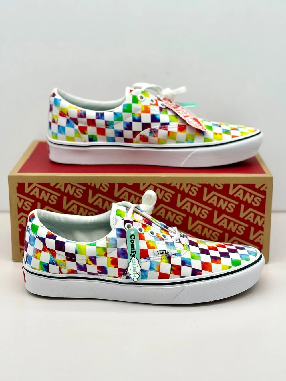 Vans Checkerboard Comfycush Era Low-Top Sneakers in Multicolor Men’s 10
